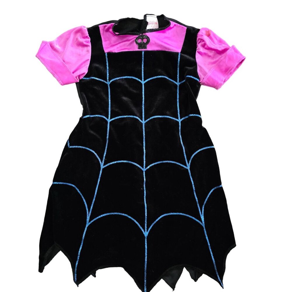 Vampirina Disney Girls XS Halloween Dress Black Pink Velvet dress up 3t 4t